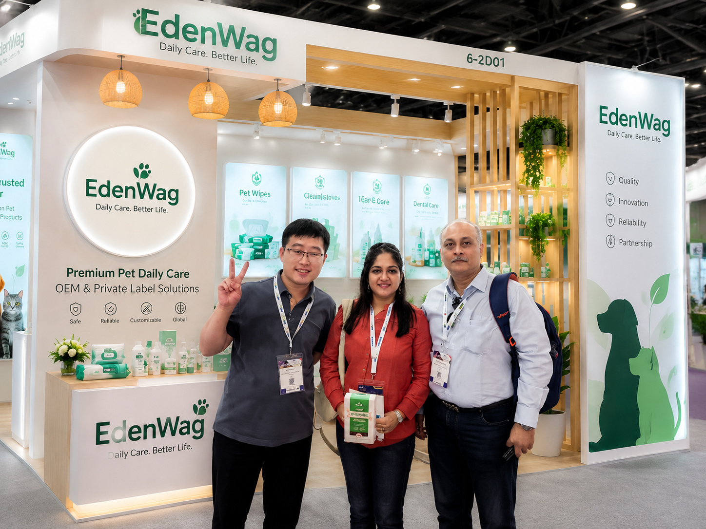 Our team at an international exhibition